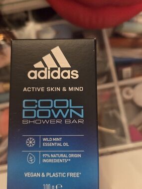 adidas Cool Down Shower Bar - Black and Blue Packaging 4 Pieces